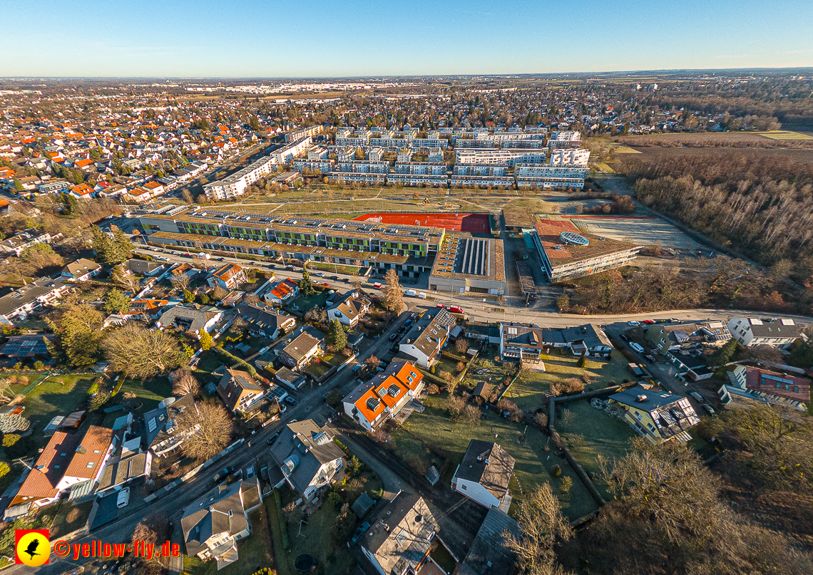 16.01.2023 - Luftbilder vom Marx-Zentrum und Gartenstadt Trudering